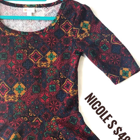 XS Lularoe Nicole Dress - Picture 1 of 1
